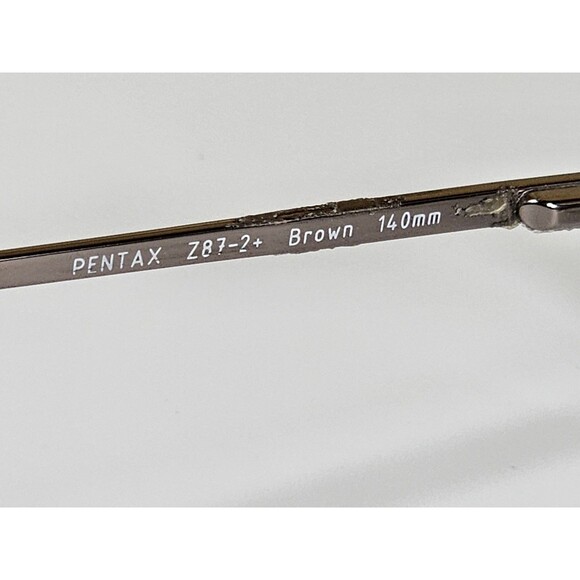 Pentax Men's DP600 PTX Z87-2+ BROWN EYEGLASSES 52-18 140 FRAMES ONLY - Picture 11 of 16
